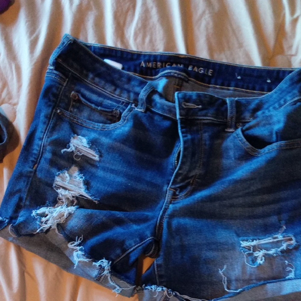 American Eagle Blue Denim Shorts